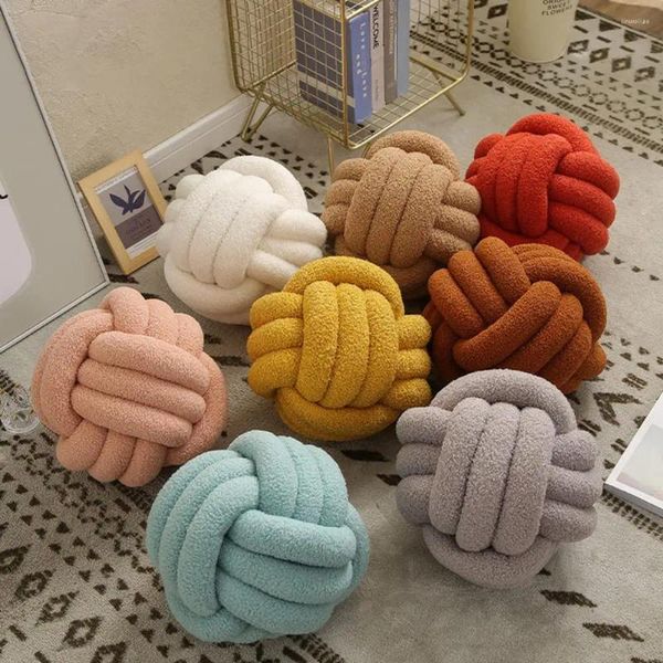 Pillow Safe Decorative Attractive Bedroom Beside Knotted Ball Stuffed Throw Baby Products High quality men women female Home furnishings