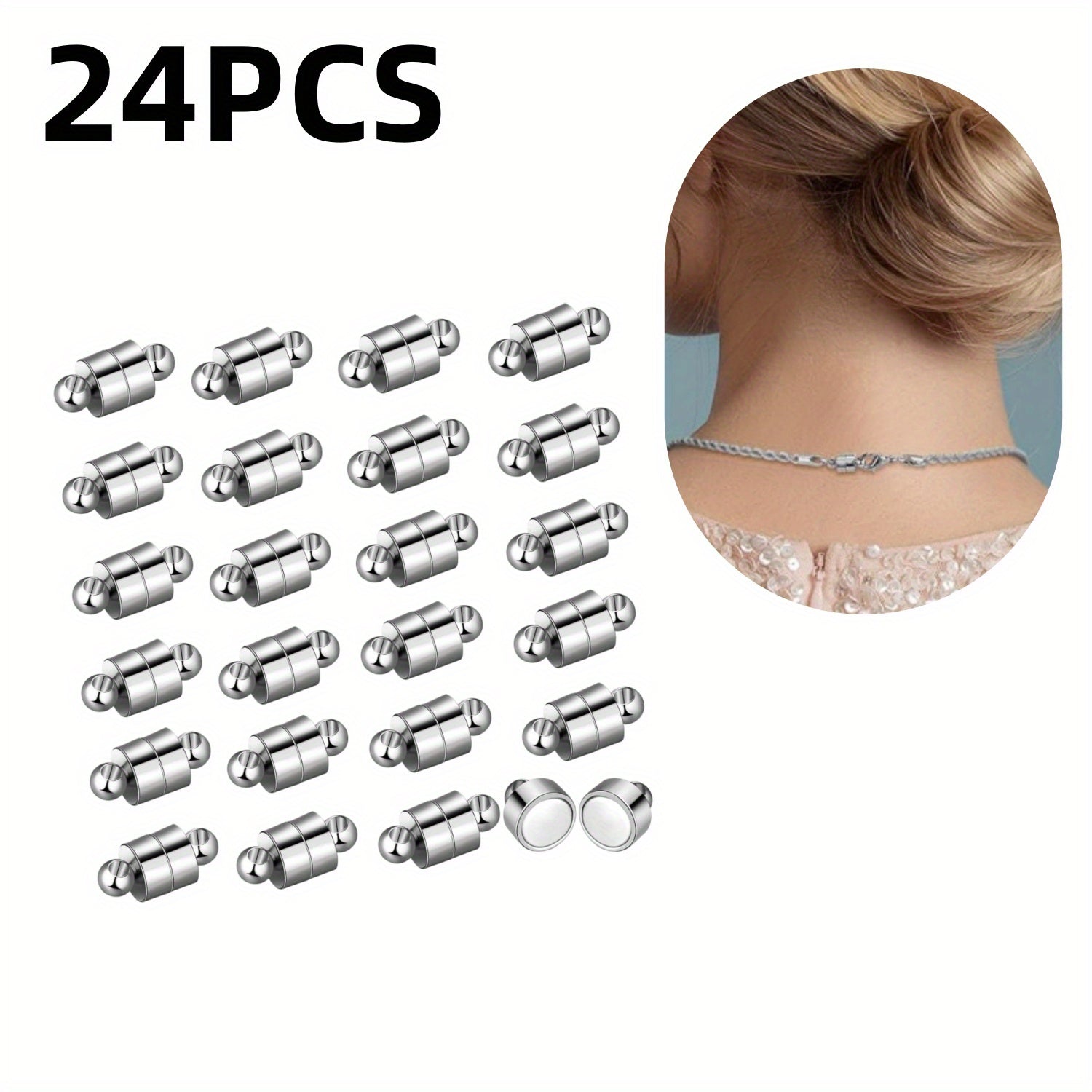 TEMU 24 Pairs Of Anti-fading Alloy Clasps: Provide Secure Connections For Bracelets, Necklaces, And Anklets, And Durable, Professional And Projects.
