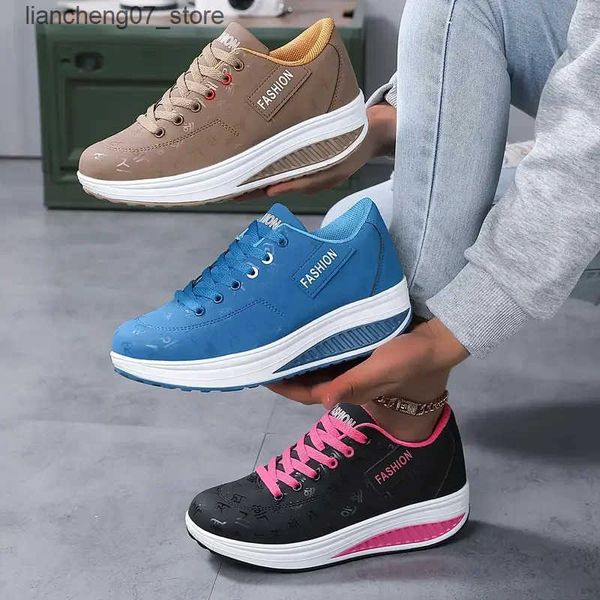 Casual Shoes Womans Casual Shoes Platform Leather Swing Shoes Ladies Moccasins Breathable Women Platform Sneakers Zapatos Mujer J241127