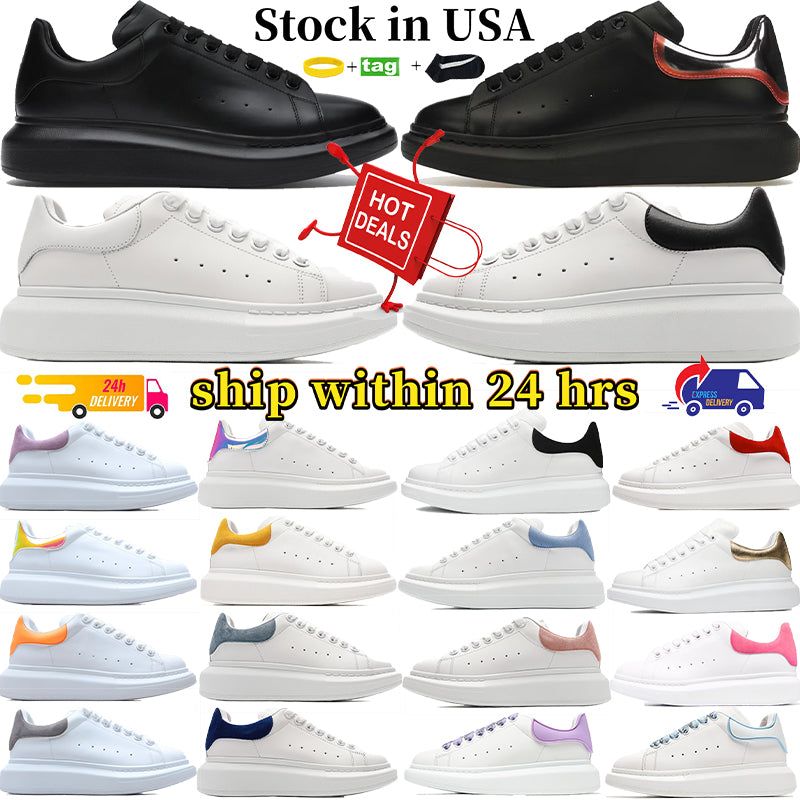 Designer Sneakers Mens calfskin platform men running Casual Shoes local warehouse oversized triple white black pink glitter men trainers women sport