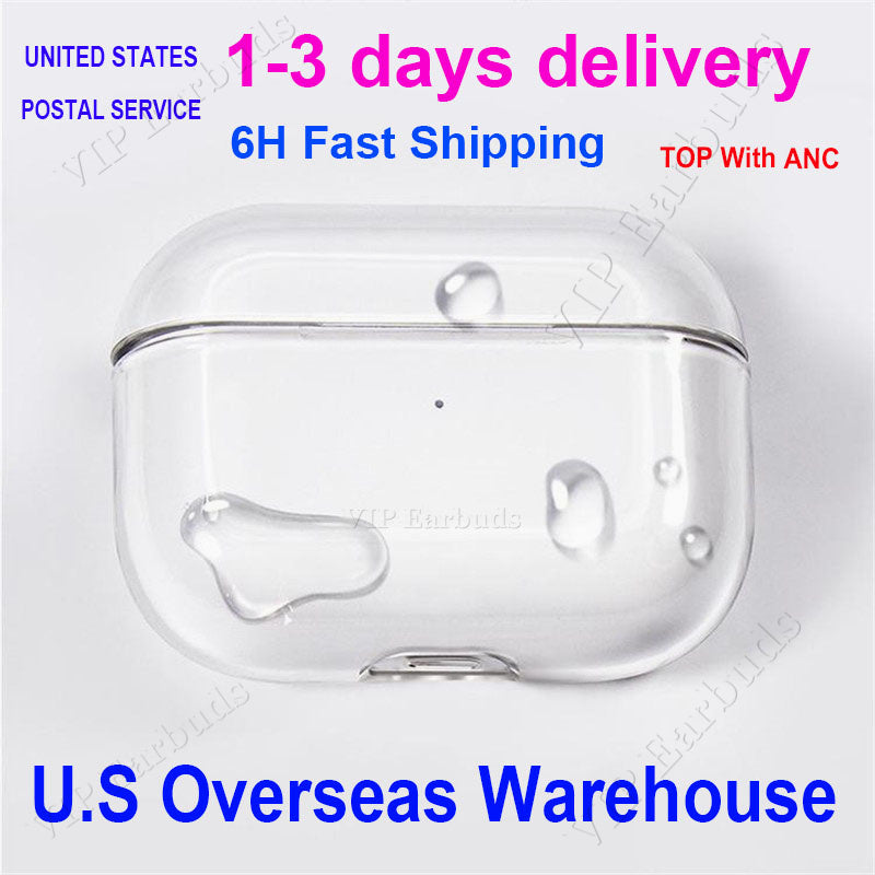 USA Stock for apple airpods 4 airpodspro2 Pro 2 2nd air pods2 pro Headphone Accessories Solid Silicone Protective Earphone Cover Wireless Charging S
