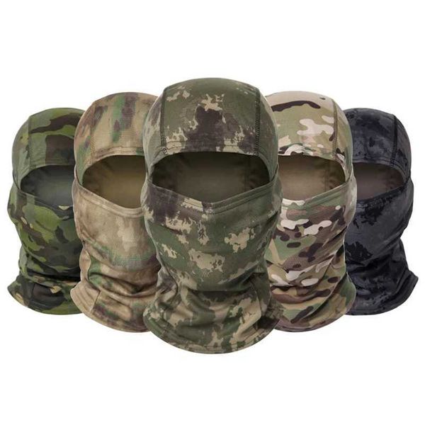 Breathable Camouflage Balaclava Cap Men Cycling Full Face Mask Outdoor Hunting Mask Multifunctional Magic Scarf NeckXJ241122