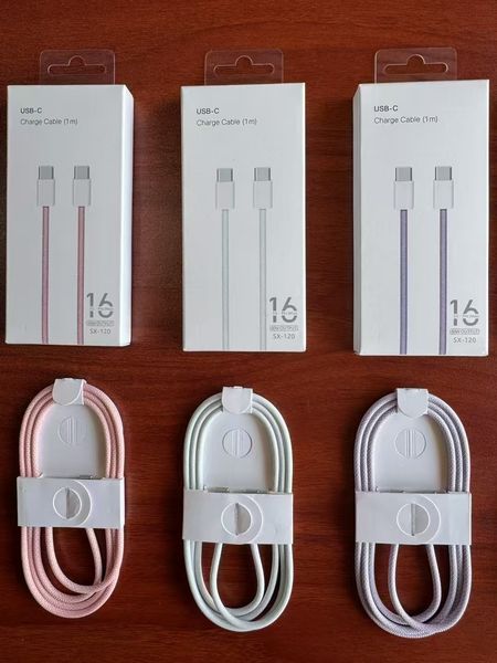 high qulity 1m 3FT USB A Type C Cables Fast Charging Cords Quick Phone Charger Cord iPhone Cable for iPhone 16 15 pro max 16plus with box 7