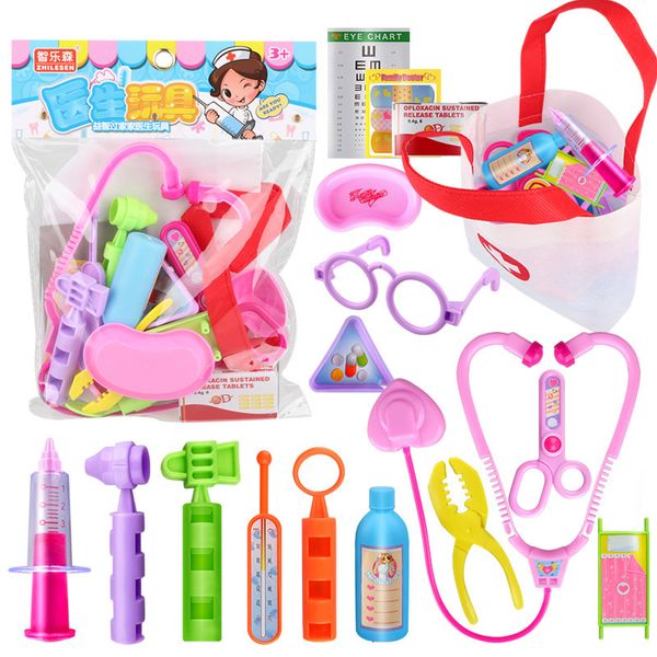 Tools Workshop Kids Pretend Play Toys Simulation Doctor Hospital Kit Set Role Play Game Educational Learing Gifts for Children Girls 230710