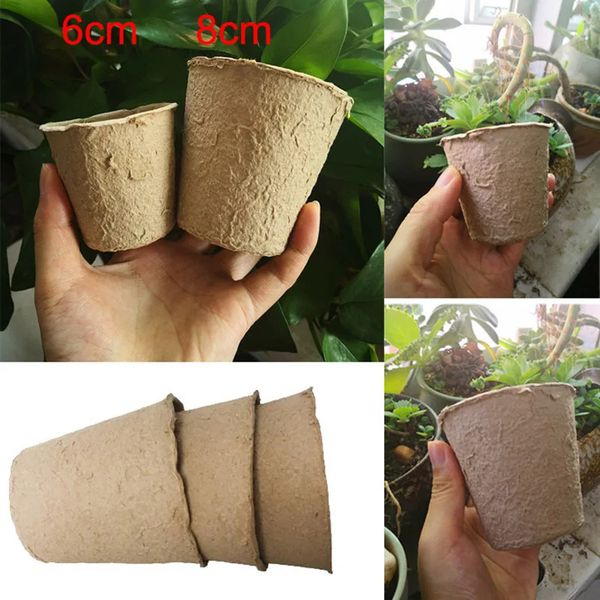 Planters Pots 102050Pcs 68cm plant grow pot Paper Nursery Cup Starters garden flower pots Herb vegs Kit Biodegradable Home gardening tools 2