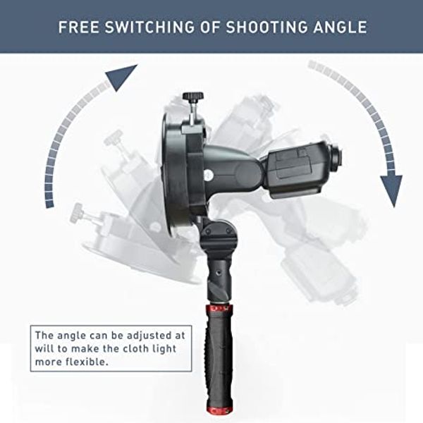 Godox S2 Flash Holder Bracket S-type Bowens Mount Lamp Holder Handheld for Godox Flash Light Snoot Softbox Beauty Dish Honeycomb