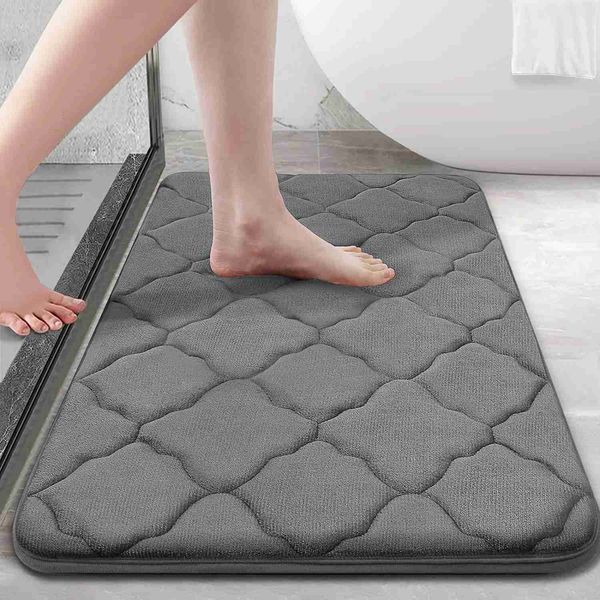 1pc Coral velvet bedroom sponge carpet floor mat super soft anti-slip bath mat water absorption and machine washable kitchenY240729