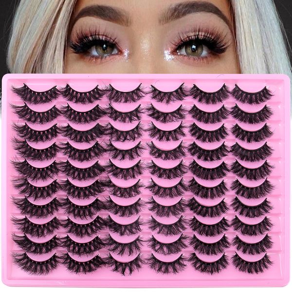 Multilayer Thick False Eyelashes Naturally Soft Light Handmade Reusable Faux Mink Fake Lashes Curly Crisscross Full Strip Lashes Beauty Supp