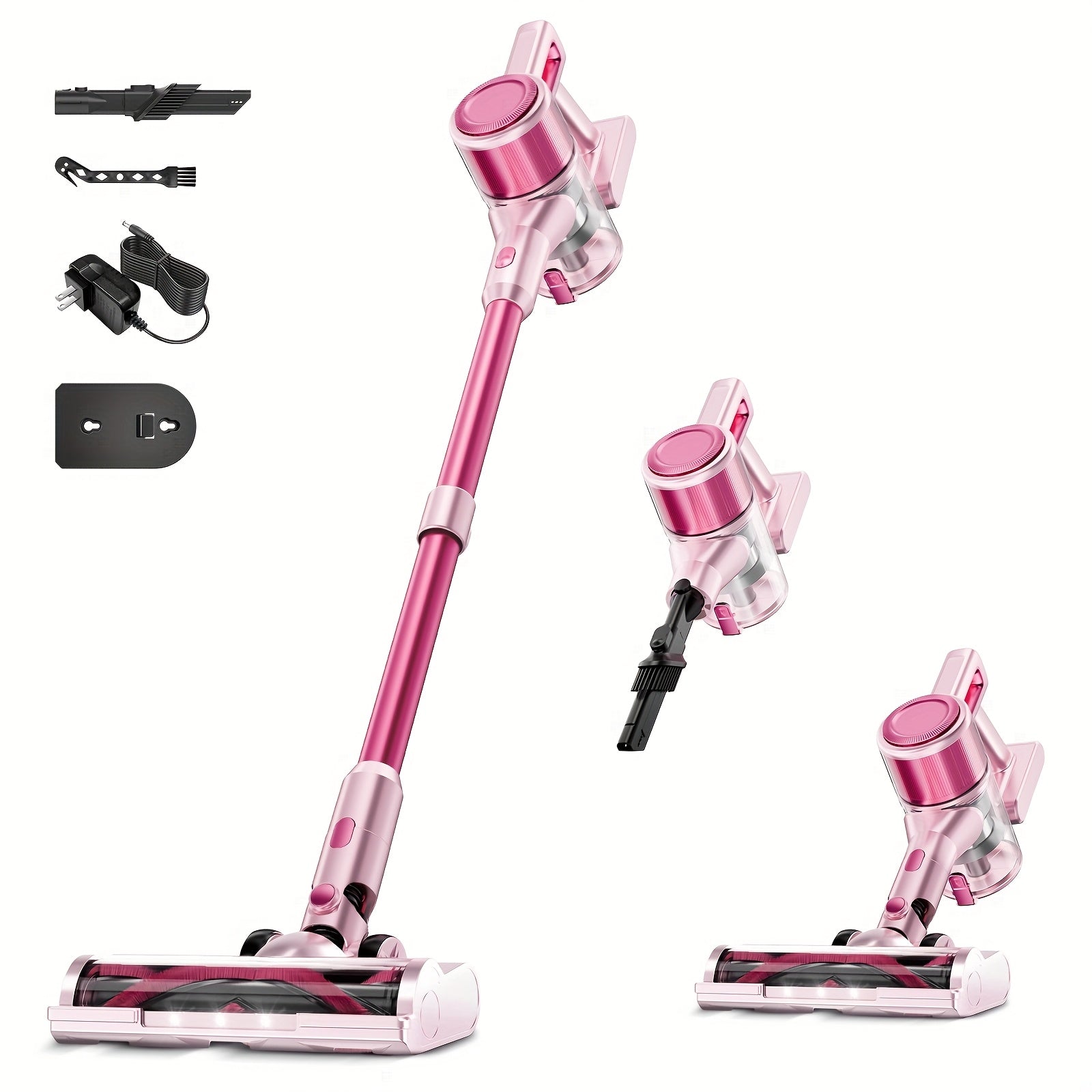 TEMU Max 60kpa Powerful Stick Vacuum, Up To 55mins, Vacuum Cleaners For Home Anti-tangled Lightweight Handheld For Hardwood Floor, Carpets, Pet Hair