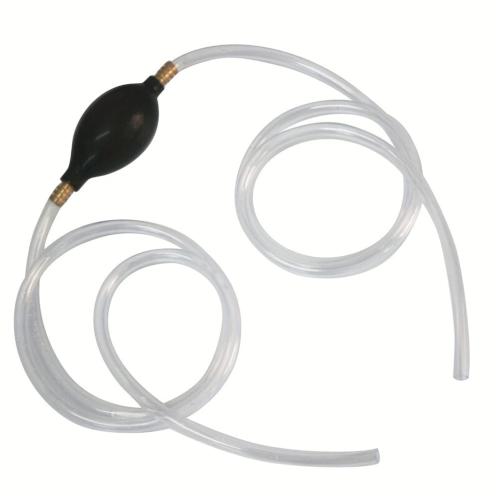 TEMU Siphon Syphon Hose Oil Fuel Transfer Hand Pump For Gas Water Oil Aquarium For Marine Outboard Pipe