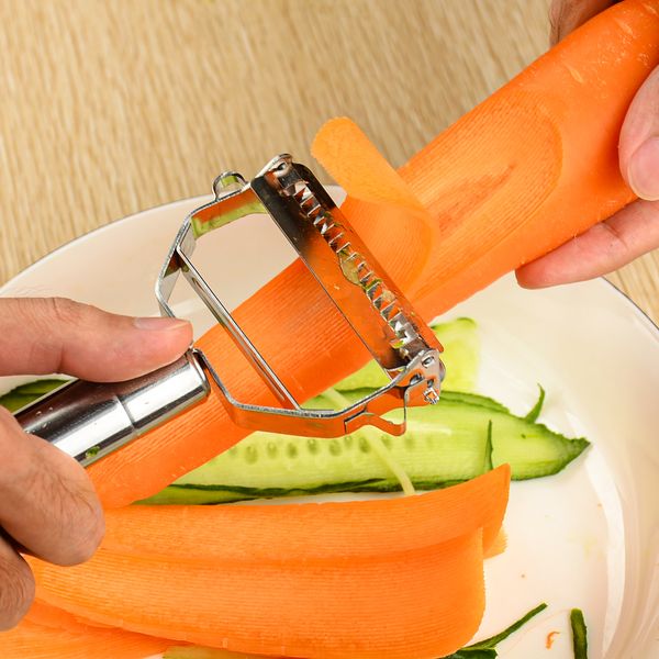 Stainless Steel Tools Fruit Vegetable Melon Potato Carrot Cucumber Multifunction Grater Julienne Peeler Slice Home Kitchen Tool Zxf 43