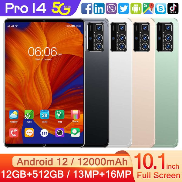 10 Inch Android Tablet Gaming Student Games 4-5G