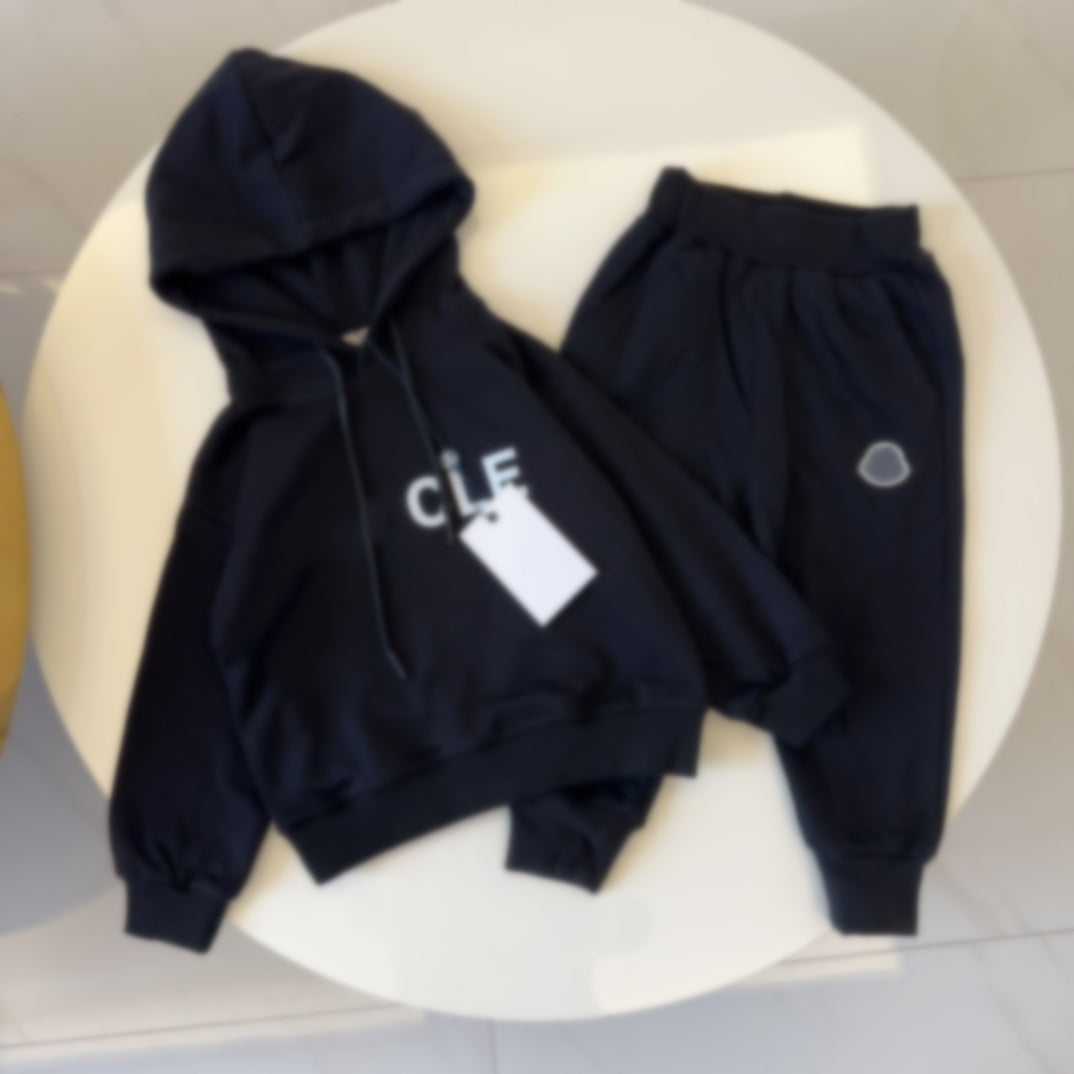 Top hoodies for kid sweater kids designer clothes baby hooded tracksuit Long sleeved 100% cotton with letter son daughter school girl pink sets boy