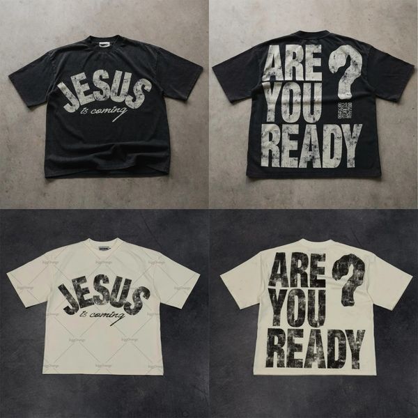 Men&#039;s T Shirts Streetwear Drop Sleeves Shirt Men Women Harajuku Hip Hop Clown Cartoon Graphic Print Oversized Cotton Punk Gothic Tops