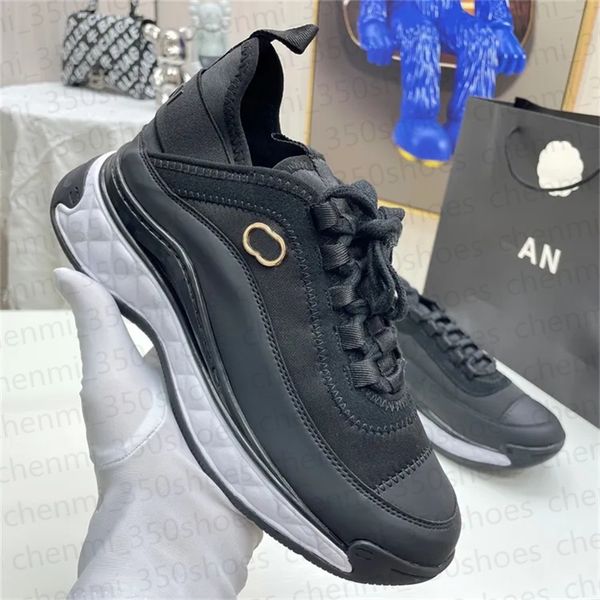 Sneakers Womens Casual Shoes Designer Leather Sneaker Women Platform Shoe White Black Nacre Almond Fuchsia Trainer Luxury Trainers Fashion S