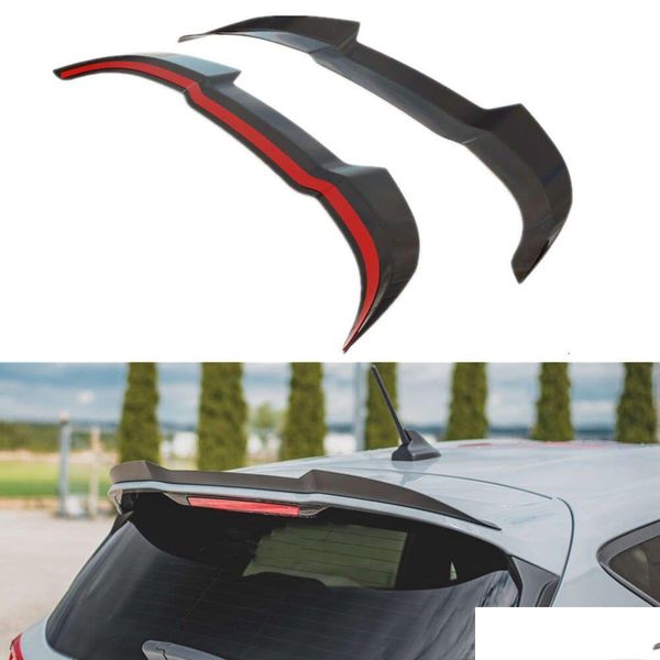Other Auto Parts New For Ford Fiesta St 8 Car Trunk Spoiler Abs Rear Wing Accessories -2021 Gloss Black - Carbon Look Drop Delivery Otuqt