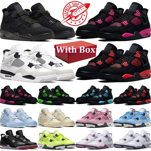 Free shipping Designer Men Women Basketball shoes Sneakers Military Black Black Cat Red Thunder Cool Grey Black Canvas Pine Green Pink shoes