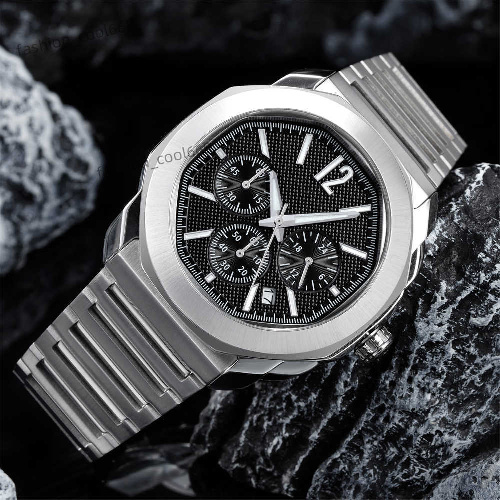 MenS Business Classic Clock Luminous Chronograph Waterproof Watch Moq 50 Pcs Orologio Luxury Steel Case Quartz Watch