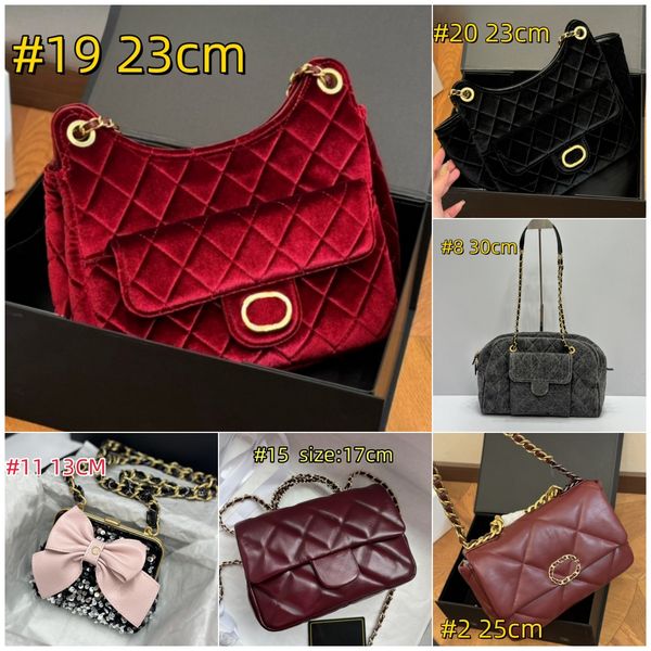 New Star Bags Top Quality Designer Shoulder Bags Metal Stitching Leather Design Stylish Style Women&#039;s Luxury velvet hobo shoulder bag C