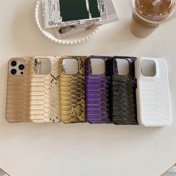 Luxury leather genuine snake skin texture phone case suitable for iPhone 11 12 13 14 15 16 Pro Max 12 Mini 14 Plus PU Seismic cover X250125