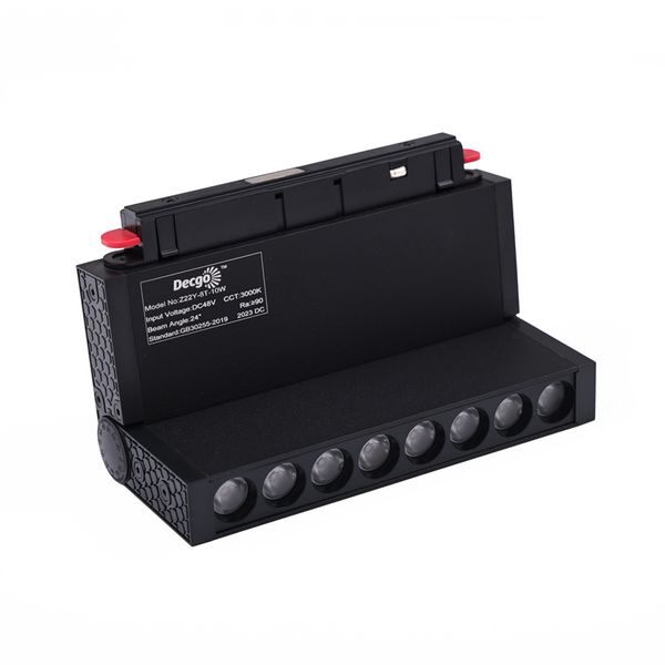 8 LED Aluminum 12W Foldable LED Track Light Rail Spotlight AC110V 220V LED Ceiling Rail Lamp Floodlight for Home Clothing Stores Decor D3.0