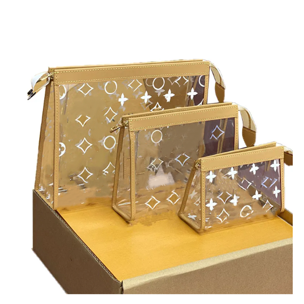 24ss Cosmetic Cases Women Clear Luxurys Designers Bags Totes Handbag Wallets Messenger Purse Card Holder pouch Travel outdoors Messenger Bag