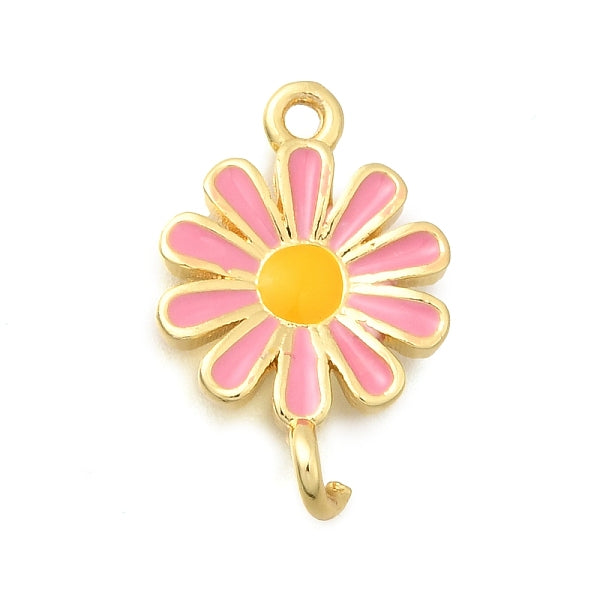 Messing Emaille Blumenglieder Verbinder Charms