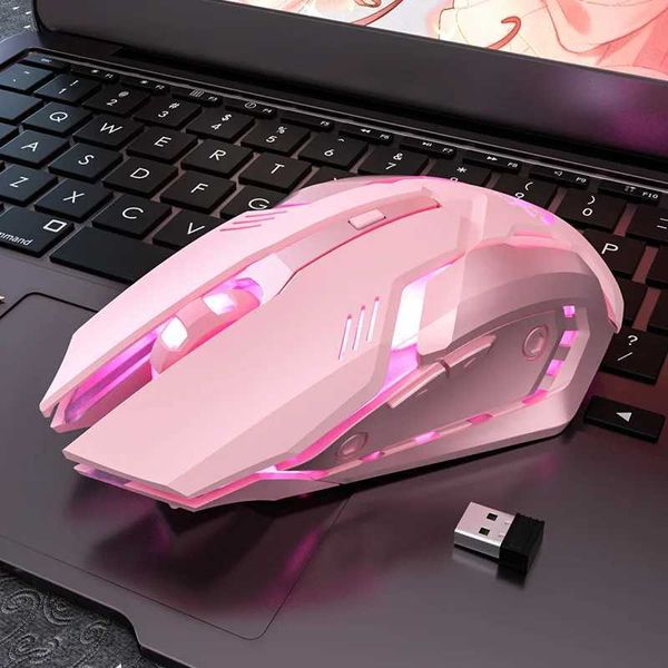 Gaming Mute Mouse Cute RGB Gamer 6 Buttons Mice Optical Office Computer Mouse For Desktop Laptop Ergonomic Game MouseLX241024