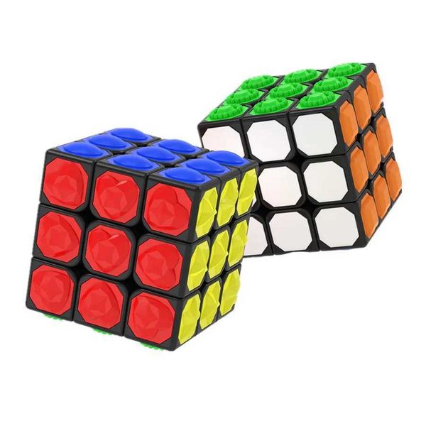 Yongjun New Tactile 3x3 Magic Cube Concave Convex Surface Tactile Blind Twist Fun Childrens Fun 3x3x3 Puzzle Cubo Magico ToysXJ241221