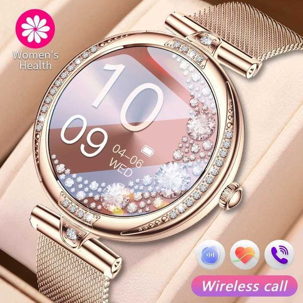 Smart Watches LIGE Smart Watch Fashion Dimanon Womens Watch Amoled Bluetooth Call Health Monitoring Womens Fitness Smart Watch NX17 Pro CL24