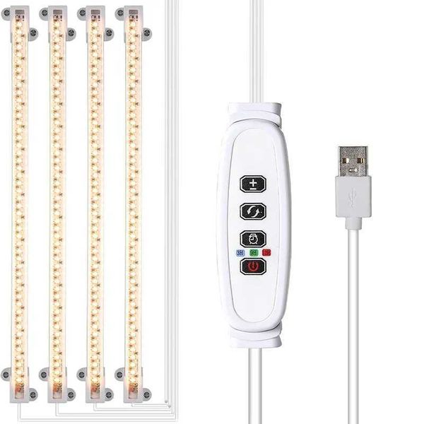 Indoor Led Grow Light USB Timer Phyto Lamp For Plants Dimmable LED Lamp Phytolamps Full Spectrum Hydroponics Growing Lamps Y240816