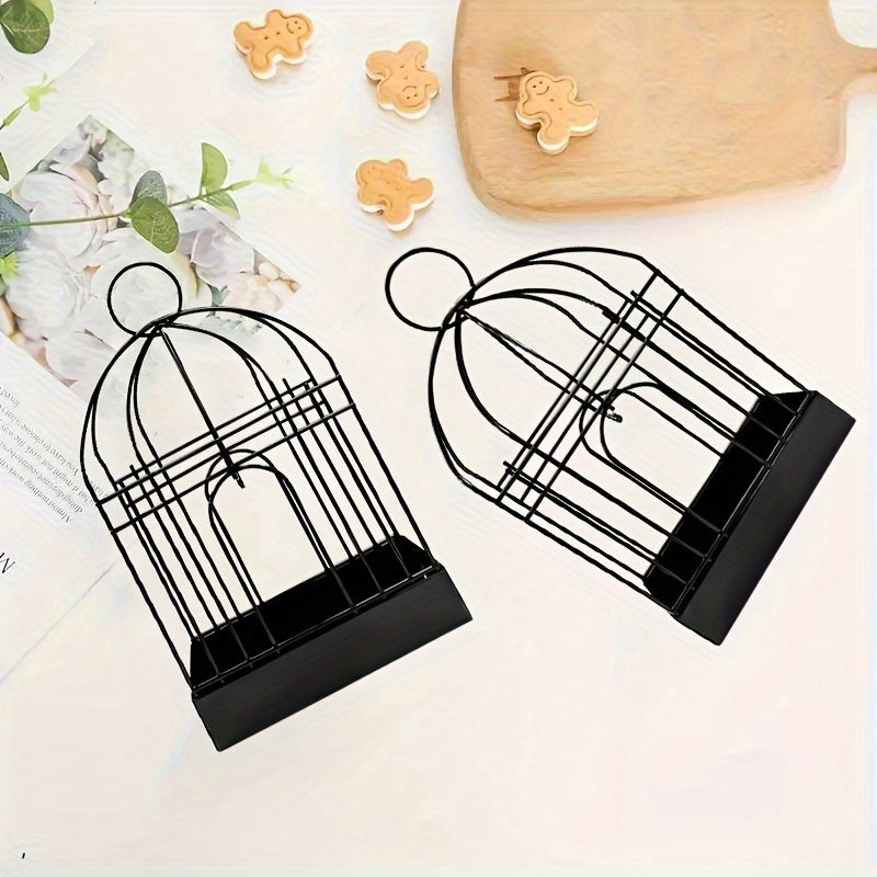 TEMU 1pc-2pcs Multi-functional Metal Coil Stand And - Portable Birdcage Design, Incense Stand, Coil Tray, For Electricity, Suitable For Home, Garden