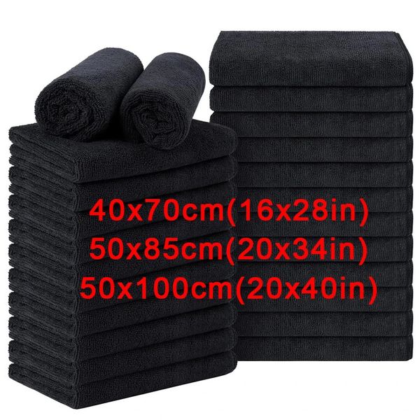 5-10Pcs Microfiber Salon Towels Bleach Proof Beauty Hair Salon Towels Hairdresser Spa Bath kitchen car wash Towel 241216