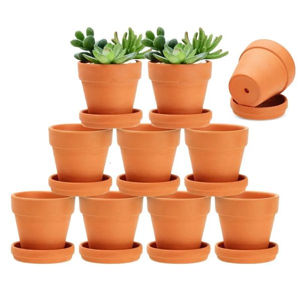 10 pieces of 2.5-inch clay jars with sauce mini juicy plant flower pots wedding party decoration supplies 241125