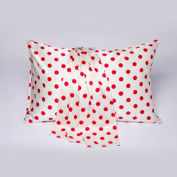 19 mommy silk pillowcase Polka dot envelope