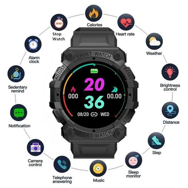 Smart Watches Men Women BT Smartwatch Round Touch Smart Bracelet Fitness Bracelet Connected Watches for Ios Android Y56 T241213