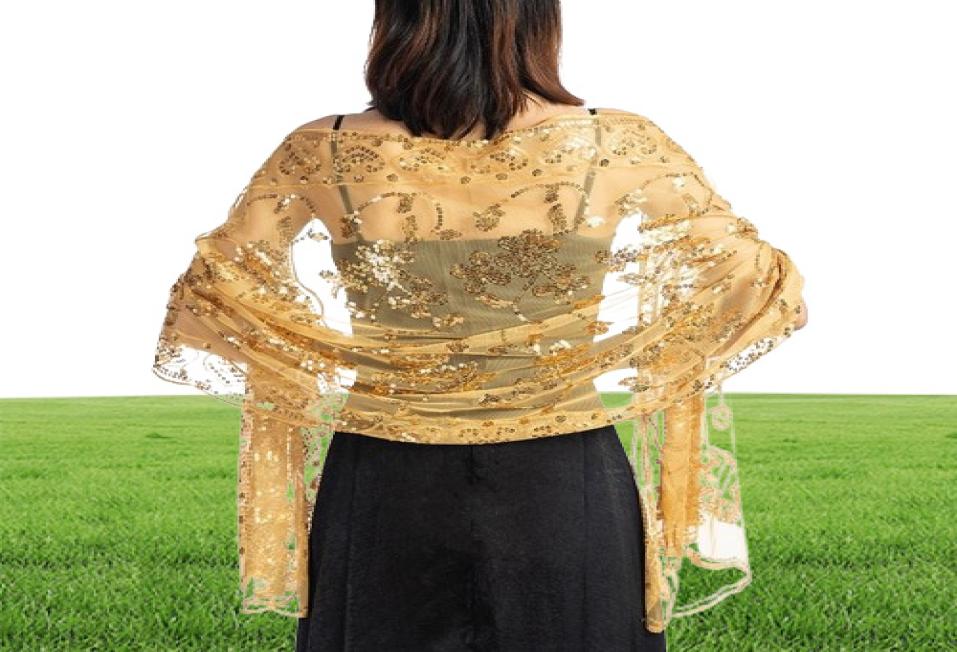 Elegant Women Wedding Shawl Sequined Shrug Wraps Bridal Bridesmaid Long scarf Wraps Evening Party Dress Wraps Y2001033093117