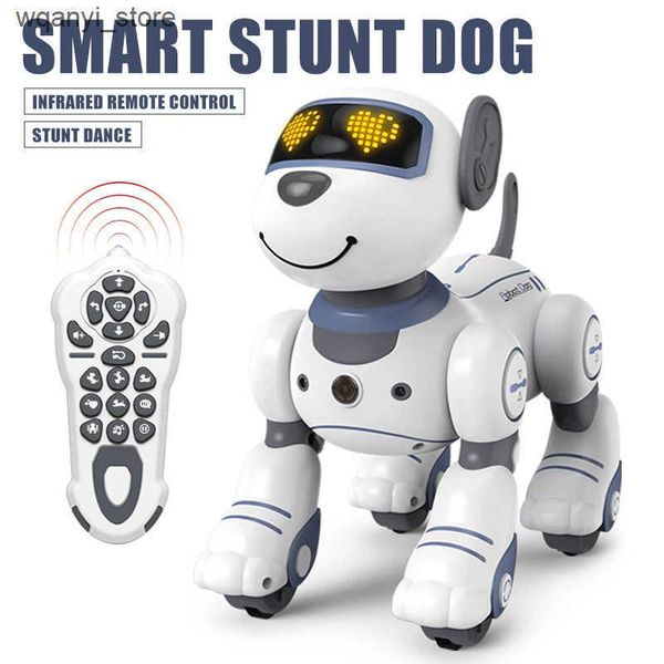 Electronics Robots Interesting RC Robot Electronic Dog Stunt Dog Voice Command Programmable Touch Music Song Childrens Toy Robot Dog L240910