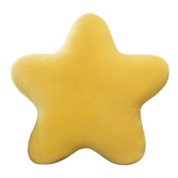 30CM Cute Butter Cheese Throw Pillow Plush Toy Dormitory Sleep Sofa Chair Cushion Pentagon Soft Star Shape Child Birthday Gift Y240817