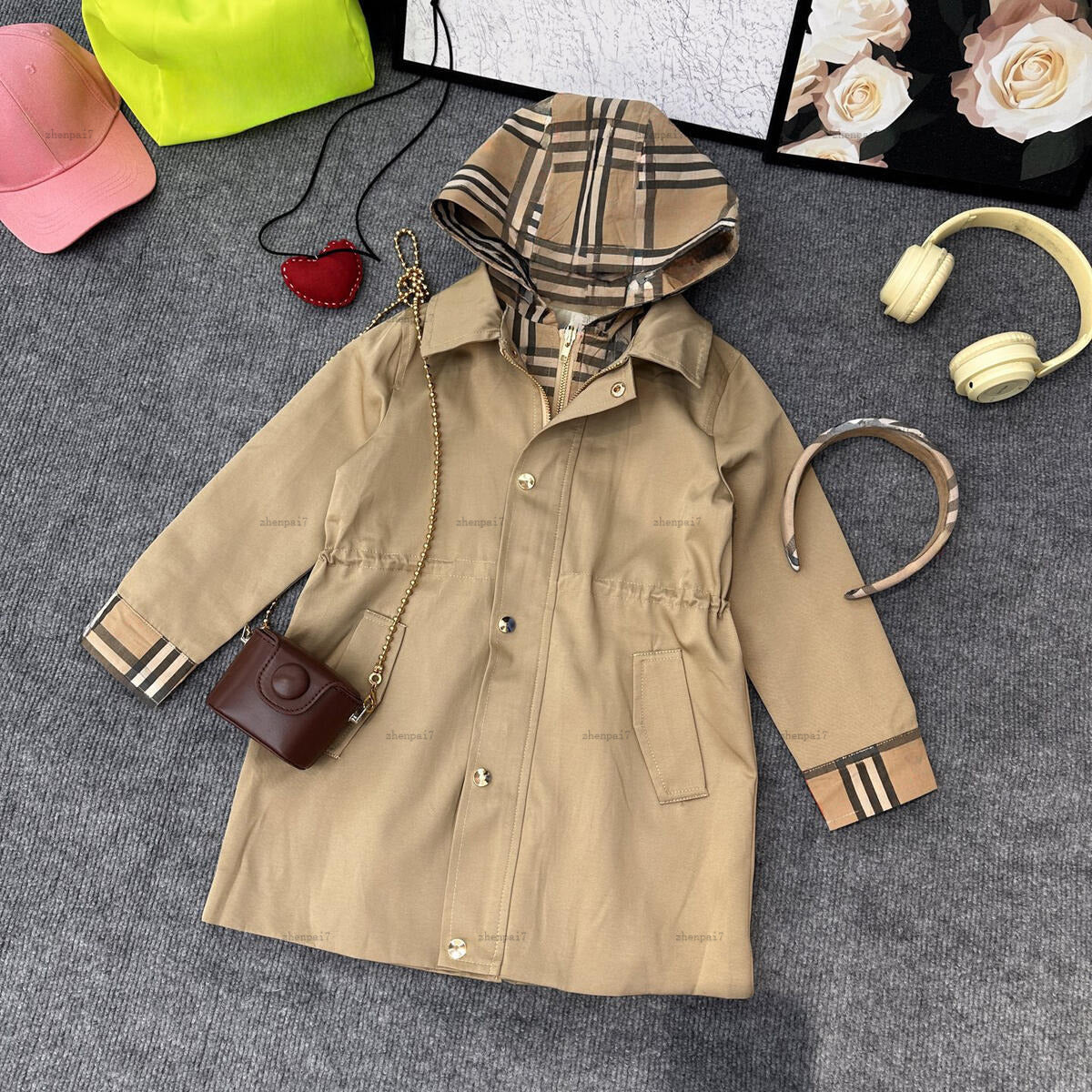 Top baby Tench coats Windproof design Child jacket kids designer clothes girl windbreaker autumn boy Outwear A230X07N068