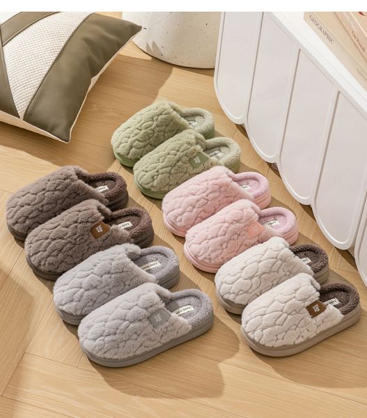 2024 Women&#039;s Designer Slide Sandals: Cozy Flat Slippers for Winter 810e