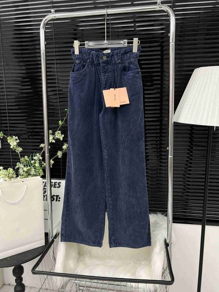 Designer women jeans brand name clothing ladies pants fashion letters logo flanging Wide leg jeans trousers Jan 18 0UD8