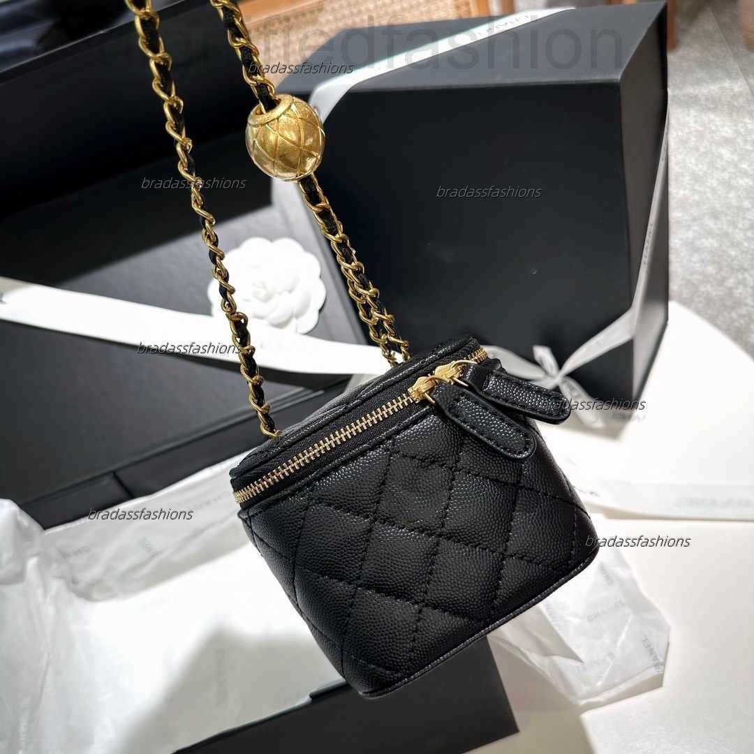 Cases Hot Designer bag Golden Ball Mini Women CC Crossbody Cosmetic Bag Adjustable Crossbody bag Chain Leather Quilted Luxury Handbag Coin Purse Sho