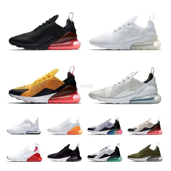 Men Women 270 Casual Shoes 270s Sneakers Triple White Black University Gold Barely Rose Be True Medium Olive Pure Platinum Trainers For Mens