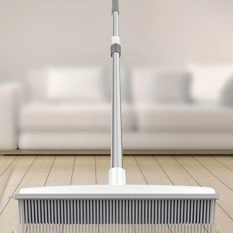 TEMU Rubber Broom Carpet Rake Pet Hair Remover Portable Detail Hair Removal Brush Pet Hair Removal Tool Suitable For Hair Carpet Hardwood Floor Tile
