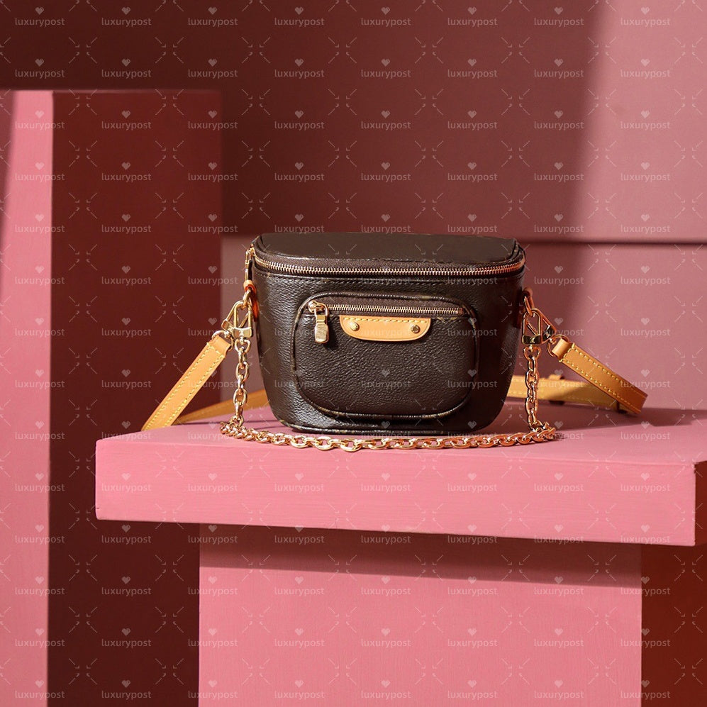 10 Colors Waist Bags MINI bumbag Designer bumbag Handbag Versatile Choice Purse Hobo Satchel Evening Tote Cross Body Chain Casual Bag belt bag