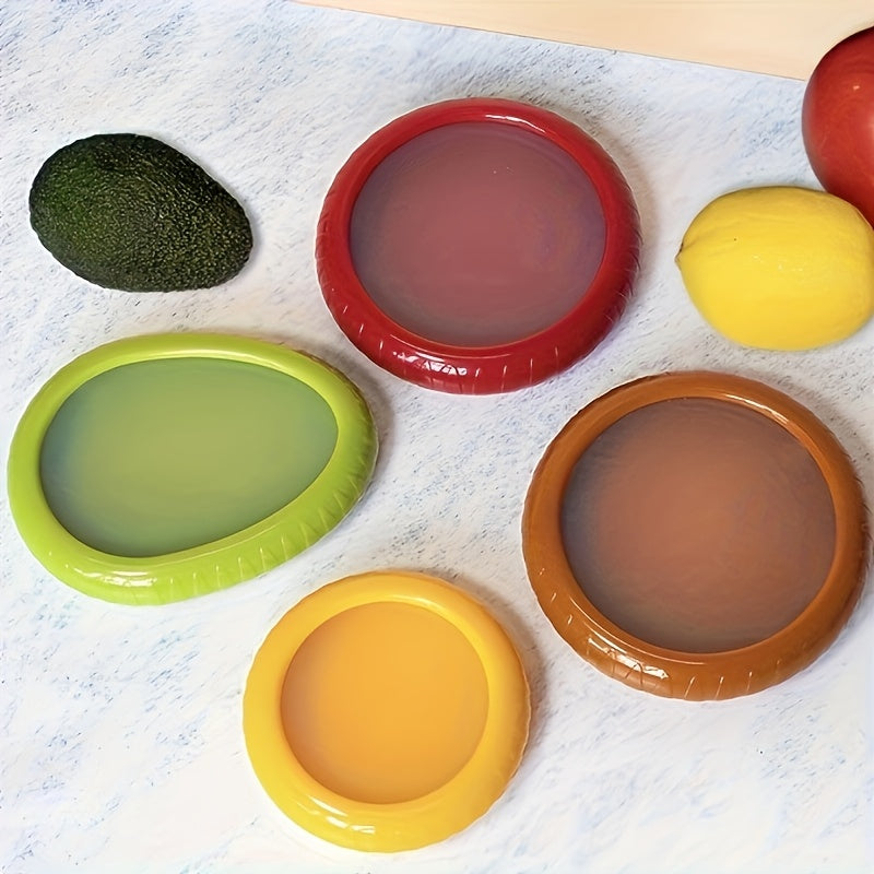 TEMU A Set Of 4 Stackable Plastic Fruit And Vegetable Storage Containers, Food Contact Safety Refrigerator Storage Containers With Sealed Lids, For