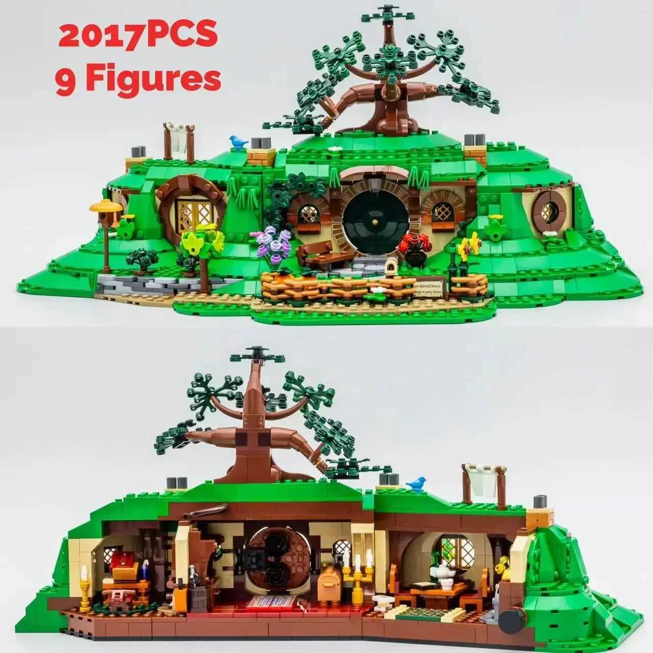 2025 New 2017pcs Moc 10354 The Rings The Shire Modular Castle Model Building Blocks DIY Creative Assembly Bricks Toys Kids Gift F250928