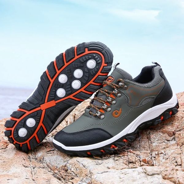 Men&#039;s Shoes Fashion Outdoors Sneakers Waterproof Platform Men Desert Comfortable Casual Shoes Zapatos Hombre Big Size 39-48