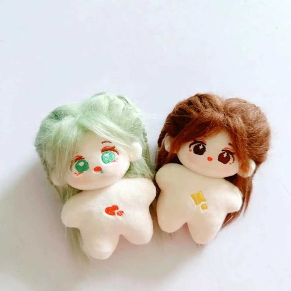 Cotton Plush Doll Adorable 10cm Plush Dolls with Embroidered Faces Wearable Clothing Gift for Girls Y240731